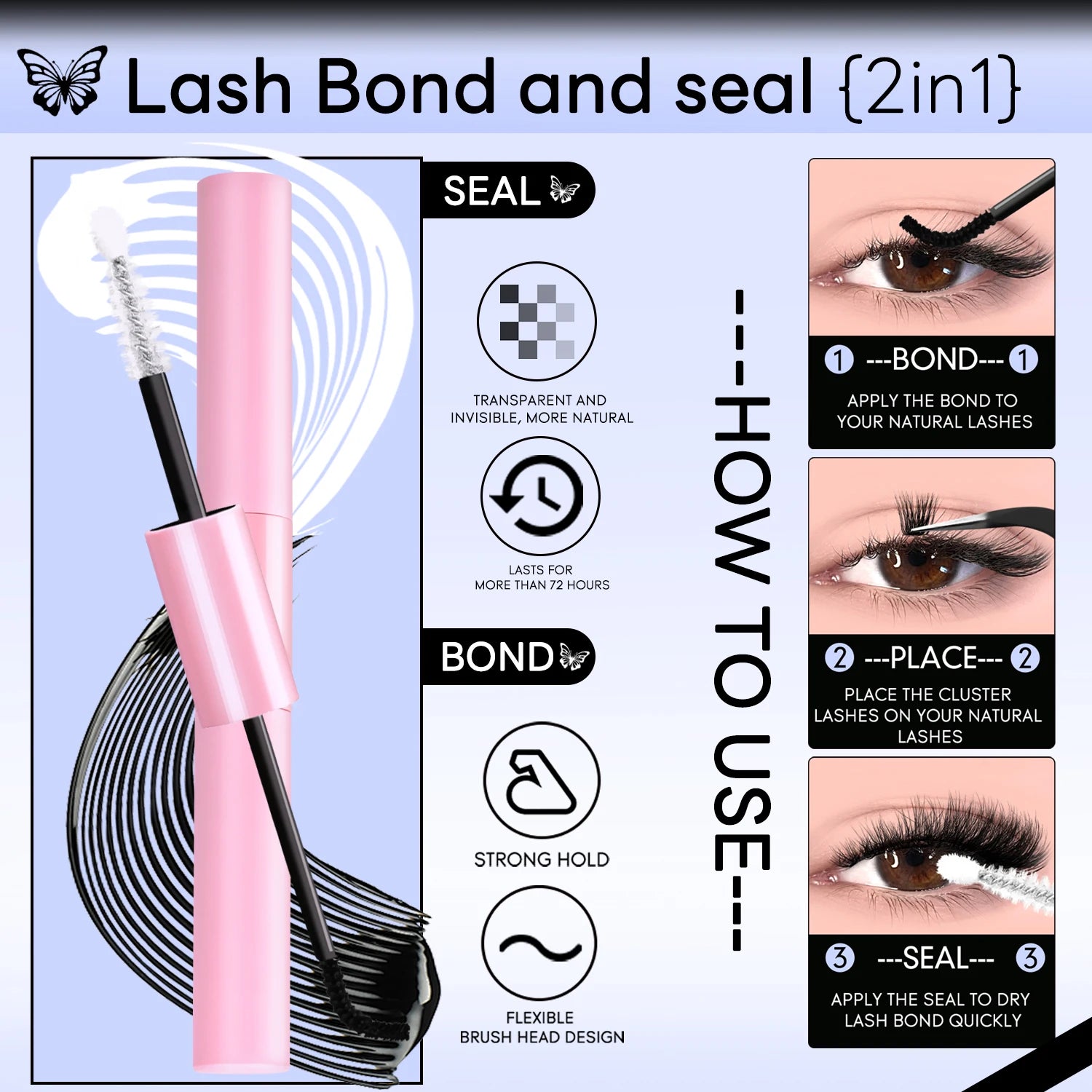 Clusters Lashes Book – High Capacity, Mixed Styles 10–16mm, Mega Volume, Wispy Cluster Lashes