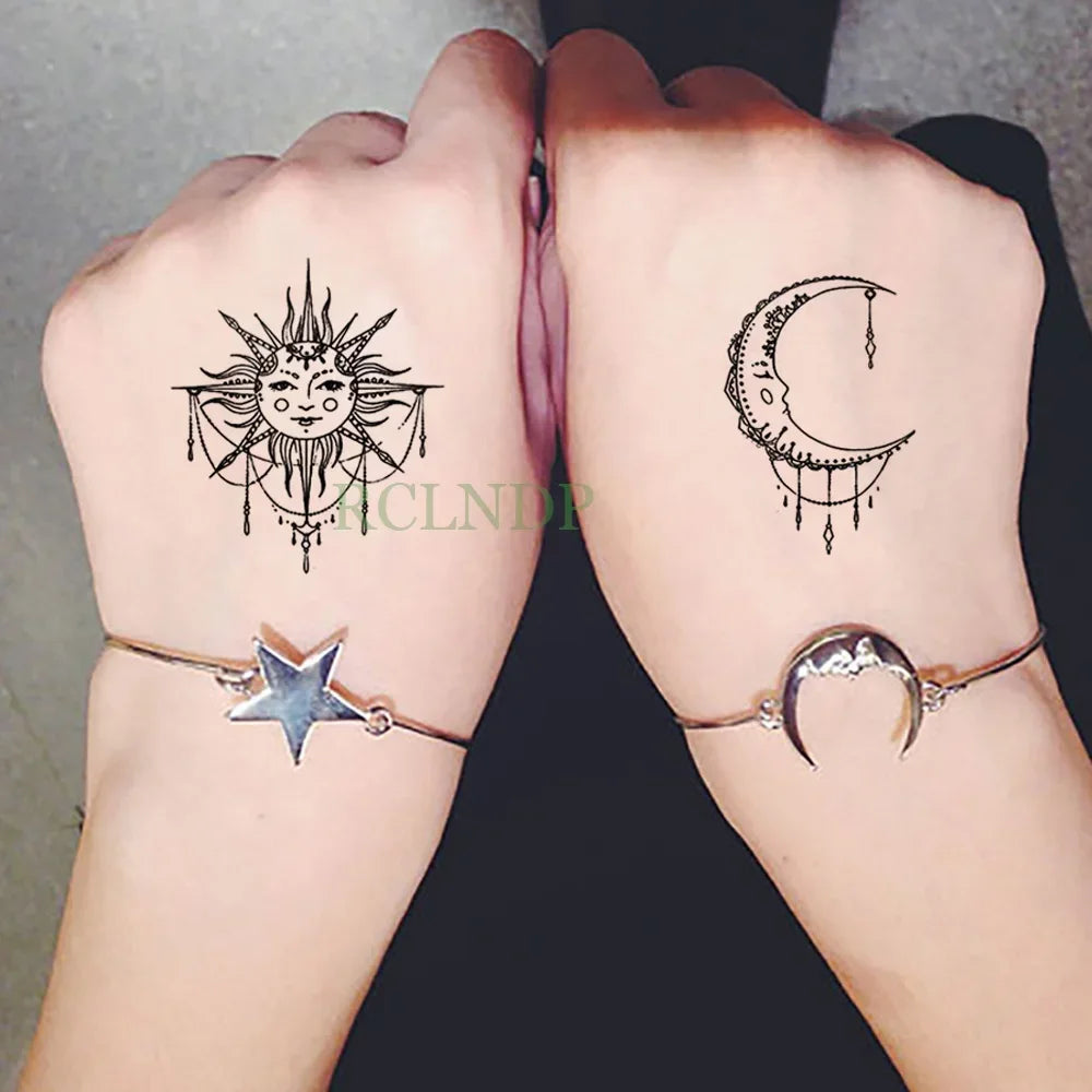 Waterproof Temporary Tattoo – Heartbeat Line, Small, Body Art for Women & Girls