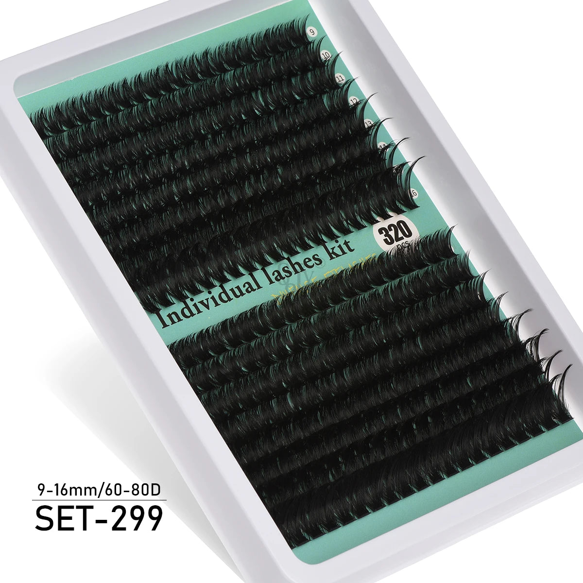 600PCS Eyelash Extensions – Thick Fluffy, 30D/100D, Mixed Length, DIY Cluster Lashes