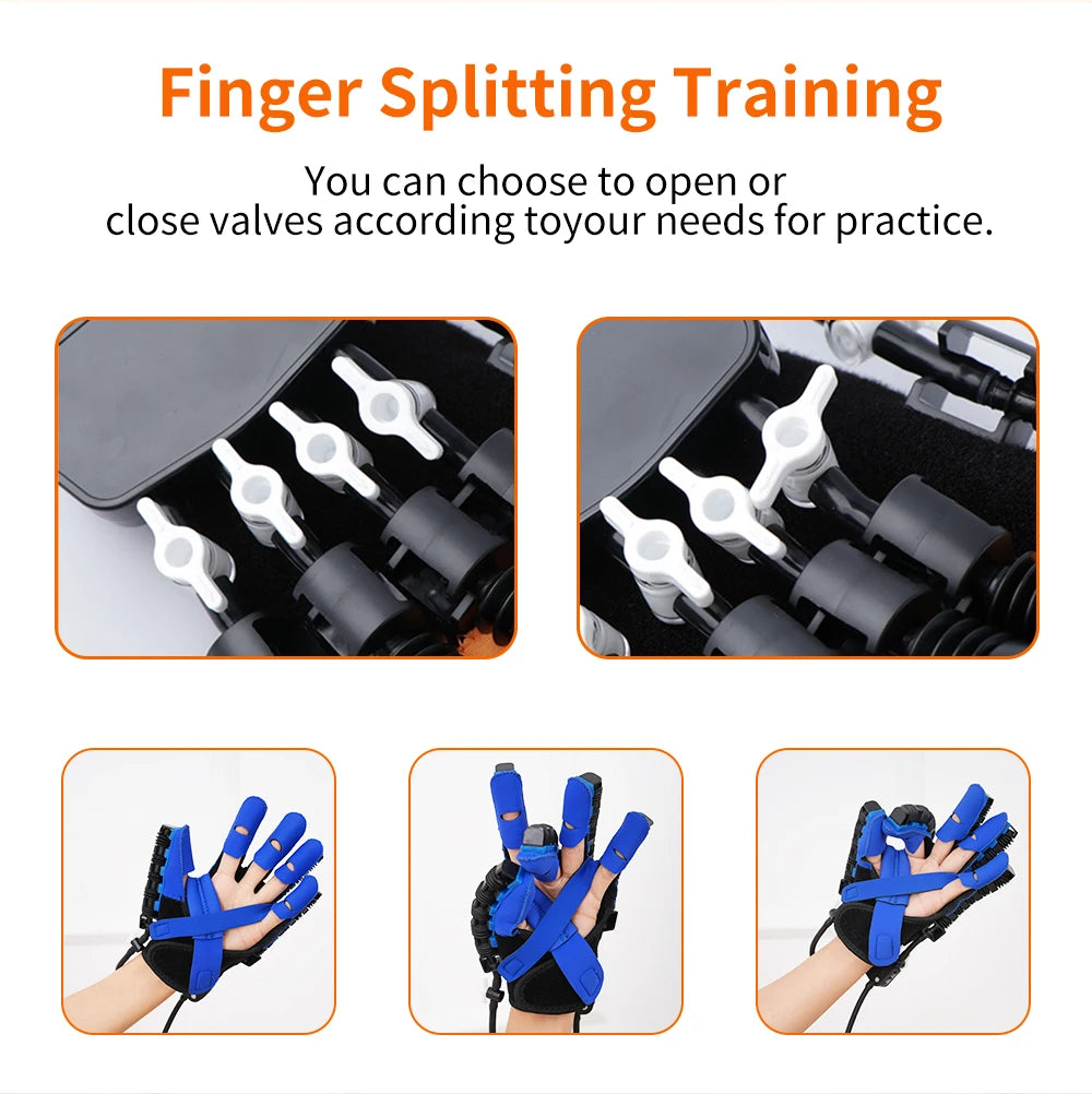 Intelligent Massage Gloves – Rehabilitation for Stroke & Hemiplegia, Hand Function Recovery, Finger Exercise