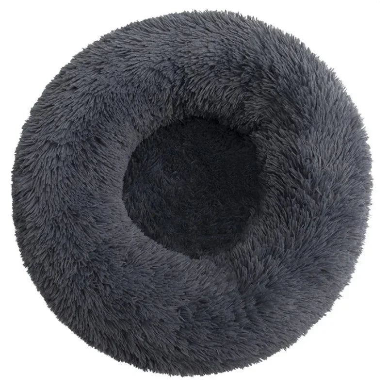 Round Pet Bed 40–90cm – Super Soft, Plush, Warm, for Medium & Large Dogs and Cats
