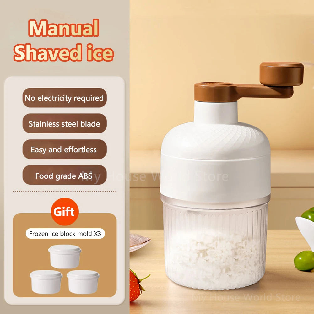 Mini Handheld Shaved Ice Crusher & Milkshake Maker