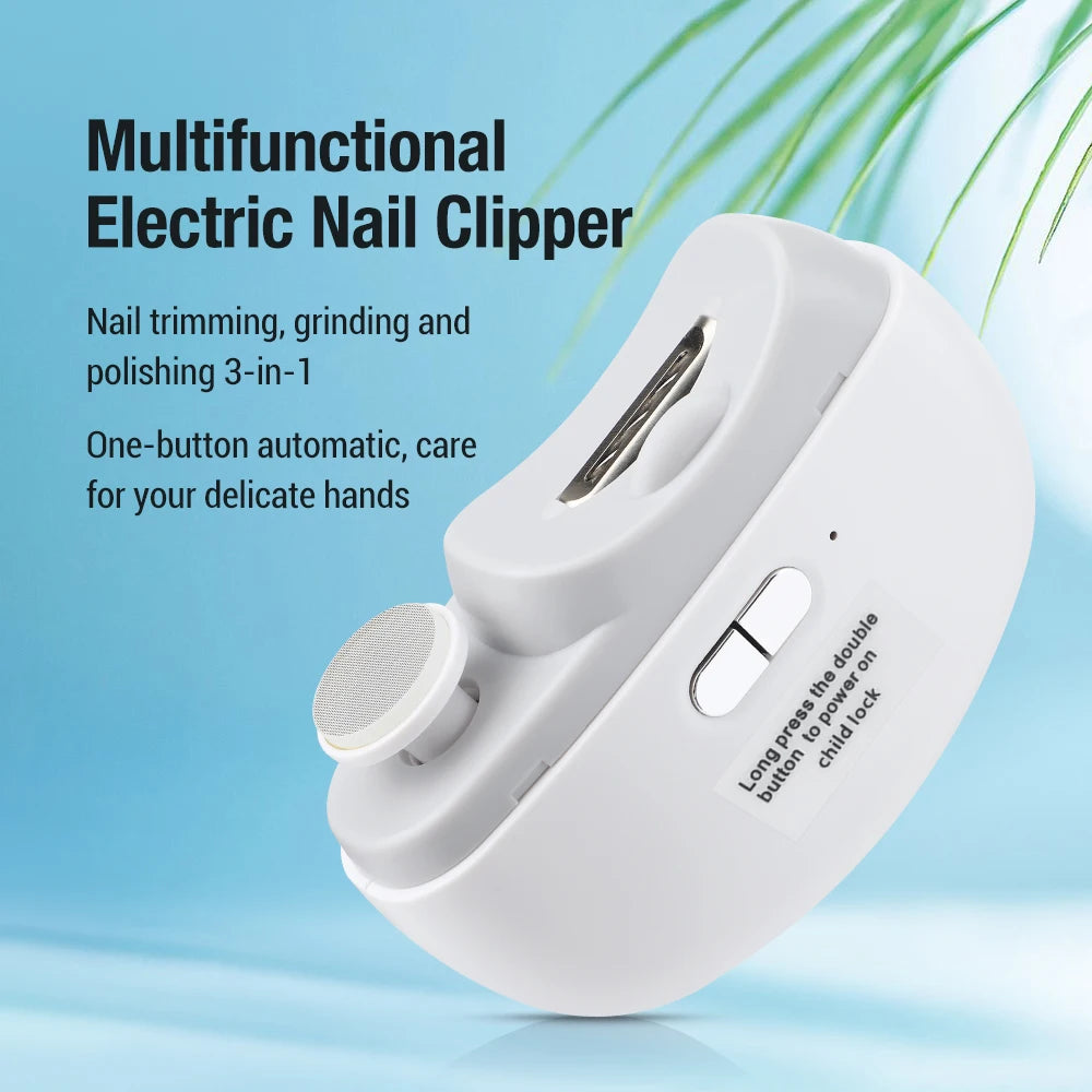 Electric Nail Clipper – Automatic, Lighted, For Adult & Baby Fingernails/Toenails