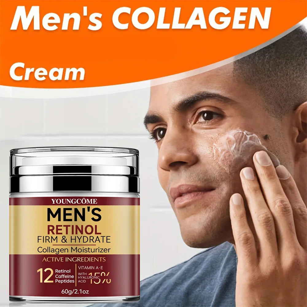 Men's Retinol Face Cream – Firming, Moisturizing, Collagen, Brightening, Wrinkle Smooth