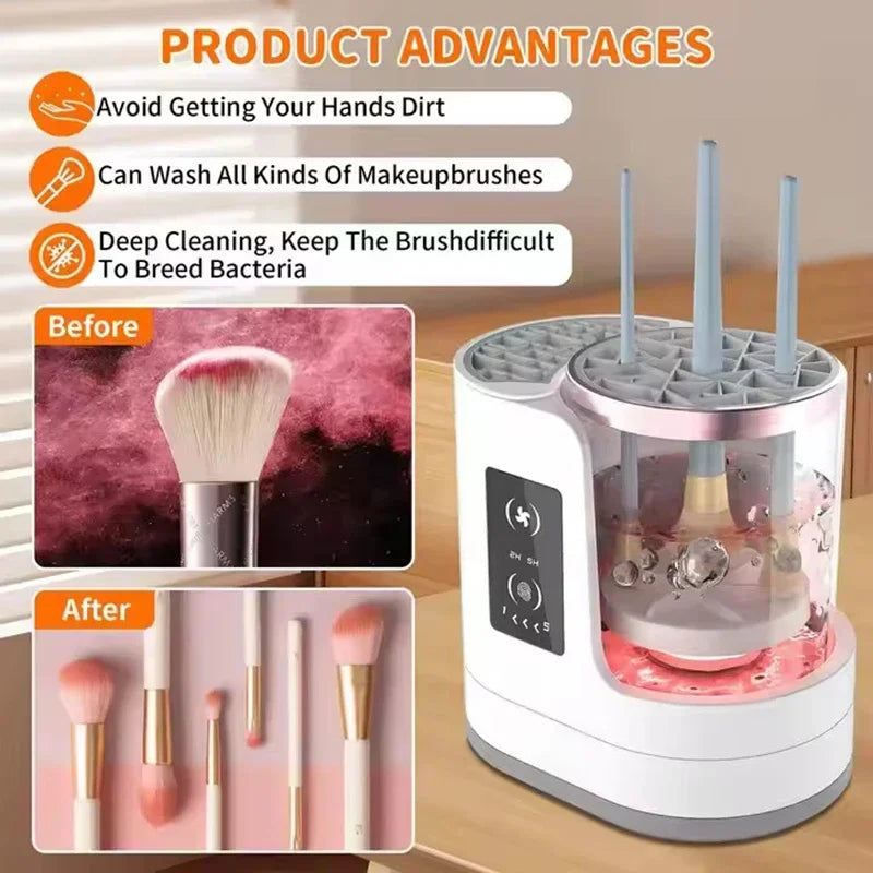 3-in-1 Electric USB Makeup Brush Cleaner & Dryer