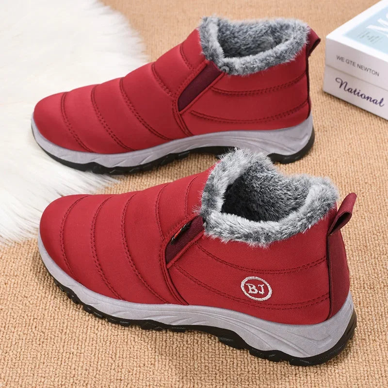 Women’s Winter Fleece-Lined Warm Cotton Shoes