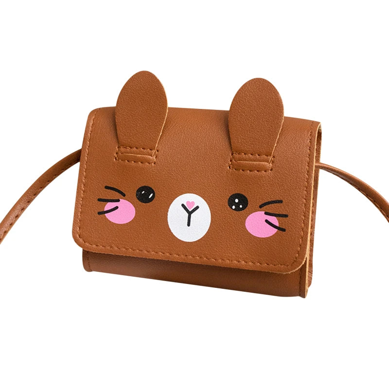 Kids Mini Handbag – PU Leather, Crossbody, Cute Coin Purse for Girls