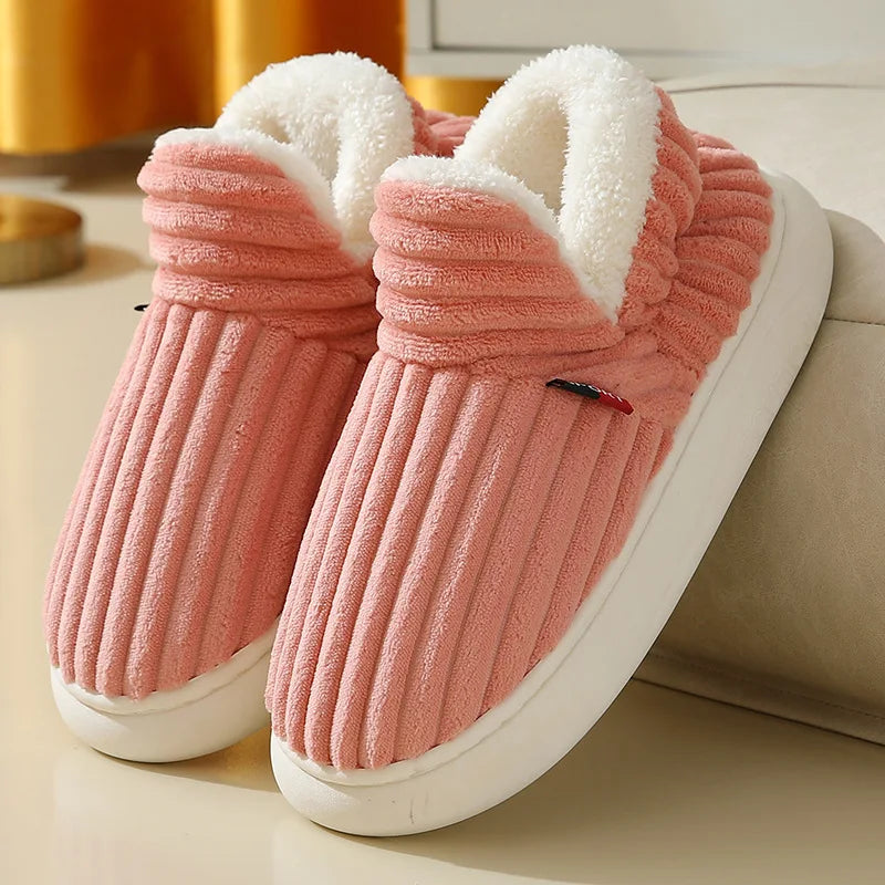 Pallene Furry Winter Slippers – Cozy Indoor Plush Shoes for Women & Men