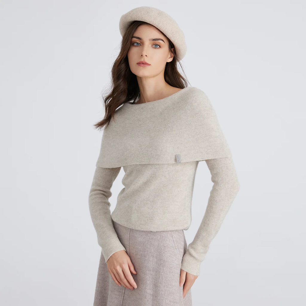 BC929 Pull Femme de Luxe – Tricot 94% Cachemire, Haut de Gamme