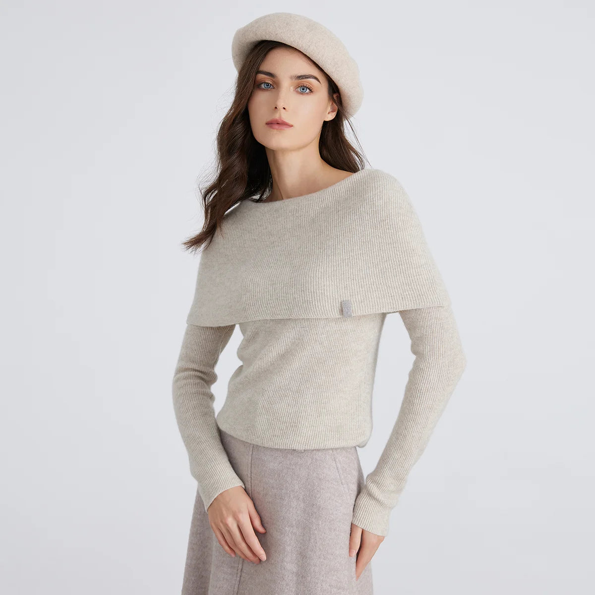 BC929 Pull Femme de Luxe – Tricot 94% Cachemire, Haut de Gamme