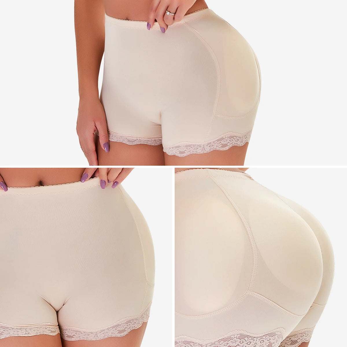 CXZD Butt Lifter Pants – Lace Padded Shapewear for Plump Hips