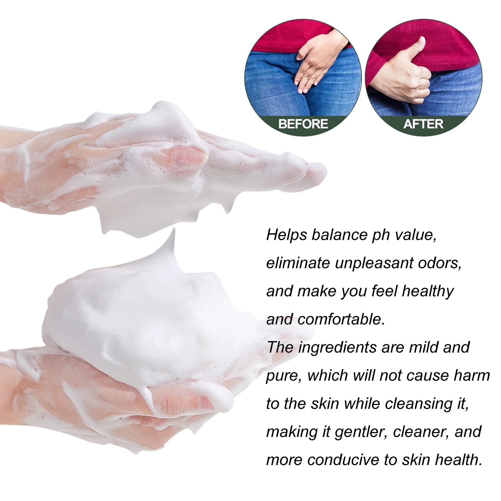 Yoni Wash Soap – Vaginal Care, pH Balance, Strawberry, Odor Removal, Deep Cleansing & Moisturizing