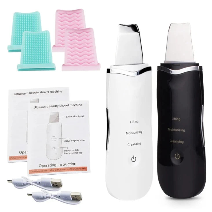 Ultrasonic Skin Scrubber – Electric Face Spatula, Peeling, Blackhead Removal & Facial Lifting