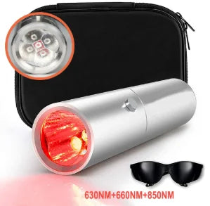Red Light Therapy Wand – Body Relief & Acne Treatment, 5 Wavelengths, Near-Infrared 900nm, Pain Therapy