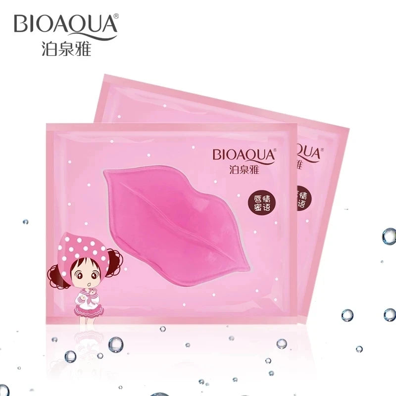 50PCS BIOAQUA Collagen Lip Masks – Moisturizing, Anti-Aging, Wrinkle Care, Gel Pads