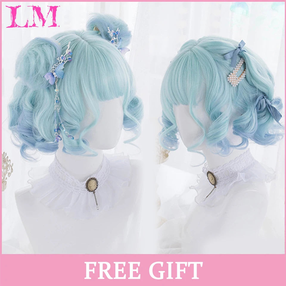 LM Cosplay Wig – 24" Long, Straight Pink, Bangs, Heat-Resistant