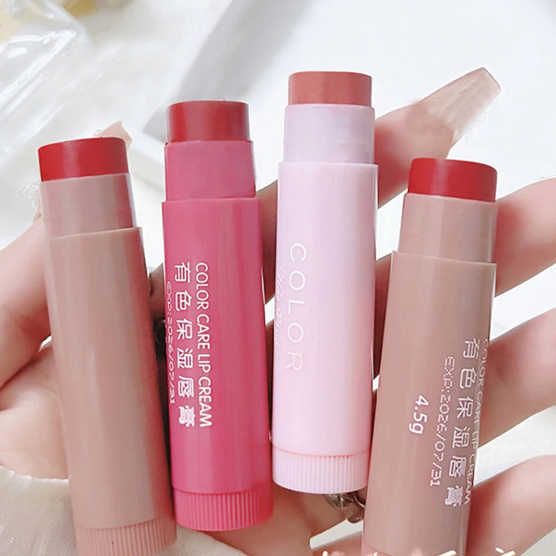 Colored Moisturizing Lip Balm – Hydrating, Reduces Lip Lines, Anti-Dry
