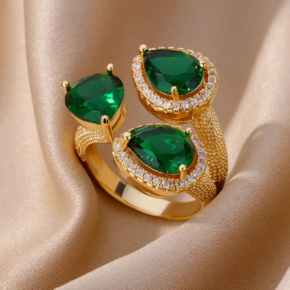 Gold Color Turkish Evil Eye Ring for Women