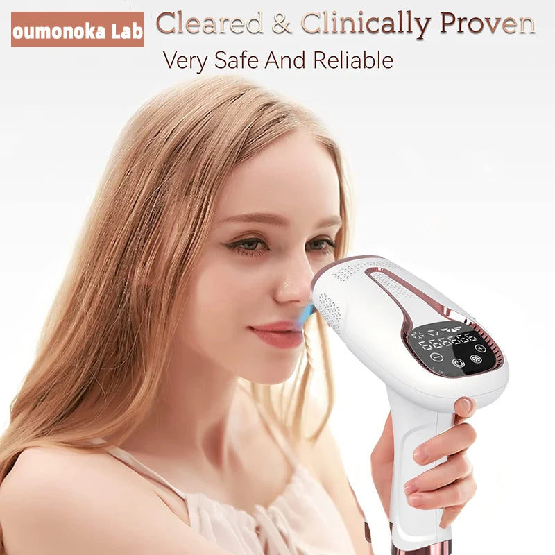 900,000 Flashes IPL Hair Removal System – Painless Permanent Epilator for Women