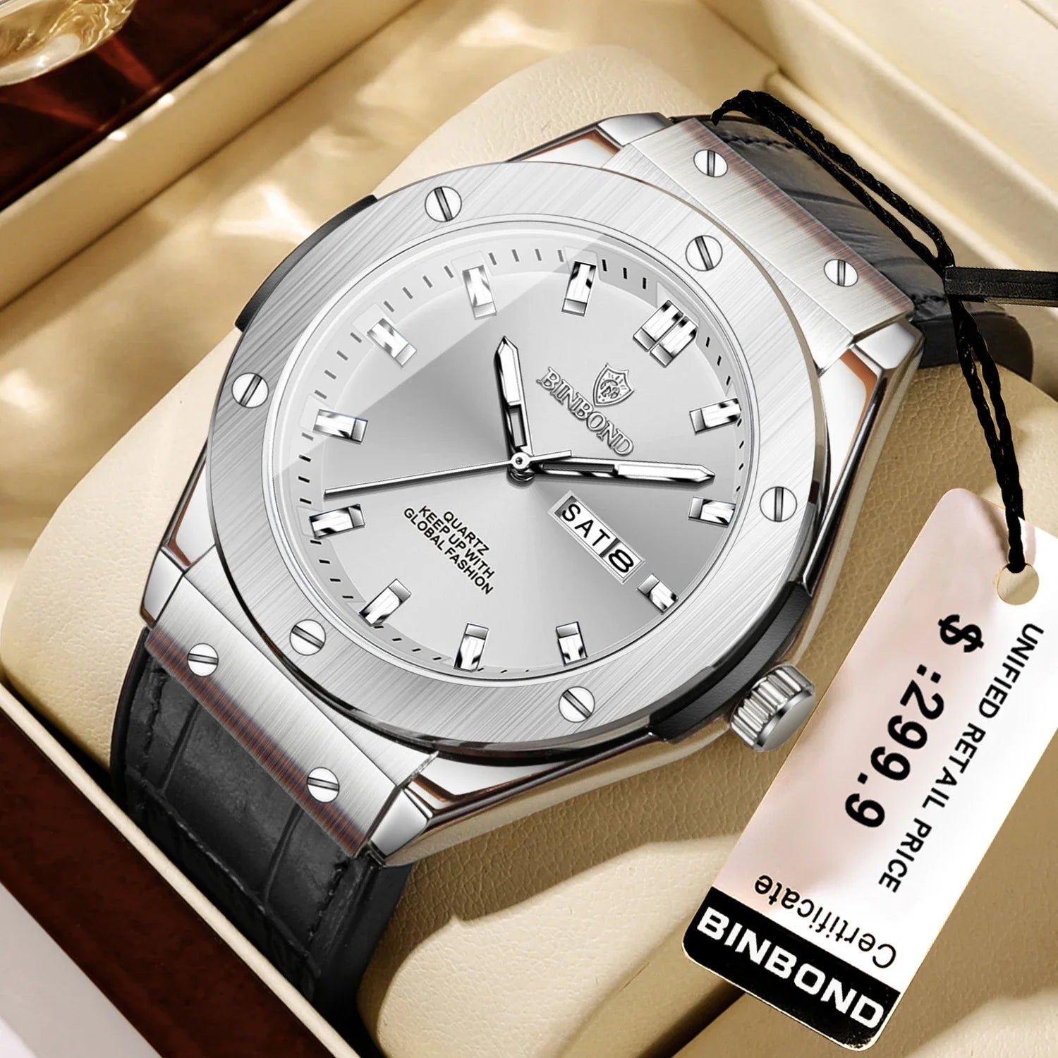 Men's Leather Watch – Casual Luxury, Automatic, Quartz, Fashion Gift