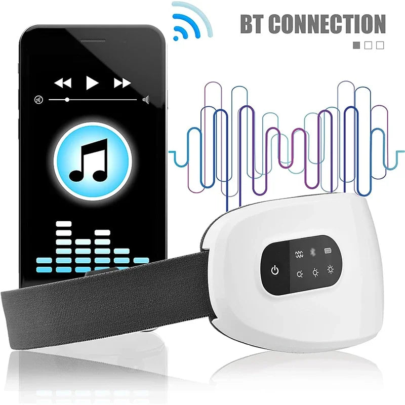 4D Smart Eye Massager – Airbag Vibration, Hot Compress, Bluetooth, Anti-Fatigue & Anti-Wrinkle Care