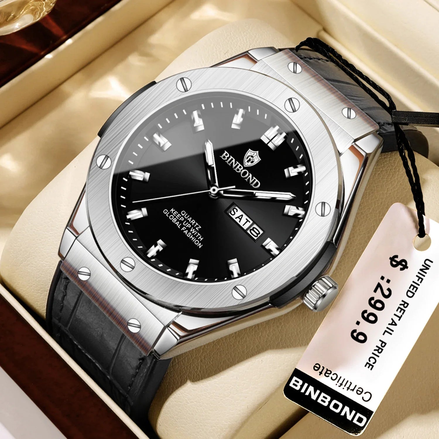 Men's Leather Watch – Casual Luxury, Automatic, Quartz, Fashion Gift