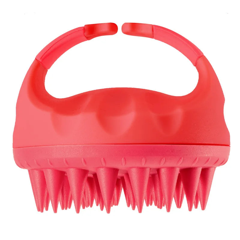 Scalp Scrubber Brush – Shampoo Massager, Handle, Exfoliator, Hair Washing Tool