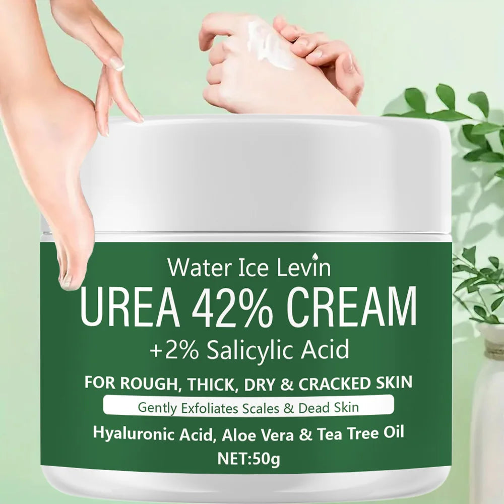 Urea & Salicylic Acid Cream – 42% Urea + 2% Salicylic, Deep Moisturizing for Hands & Feet
