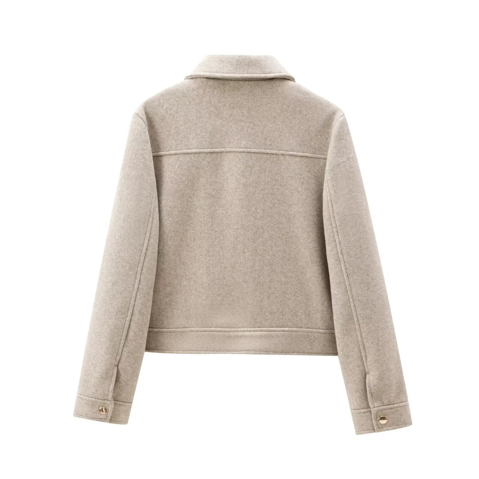 Veste Femme Zippée – Manches Longues, Poches, Automne/Hiver, Style Urbain Élégant