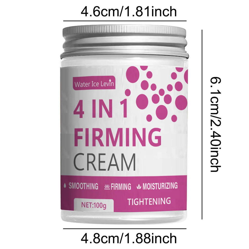 4-in-1 Firming Cream – Ginger, Aloe Vera & Coffee, Moisturizing for Abdomen, Arms & Legs