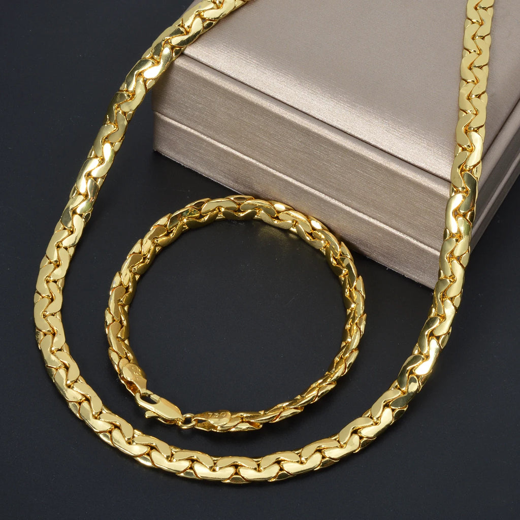 Sunny Luxury Copper Alloy Necklace & Bracelet Set