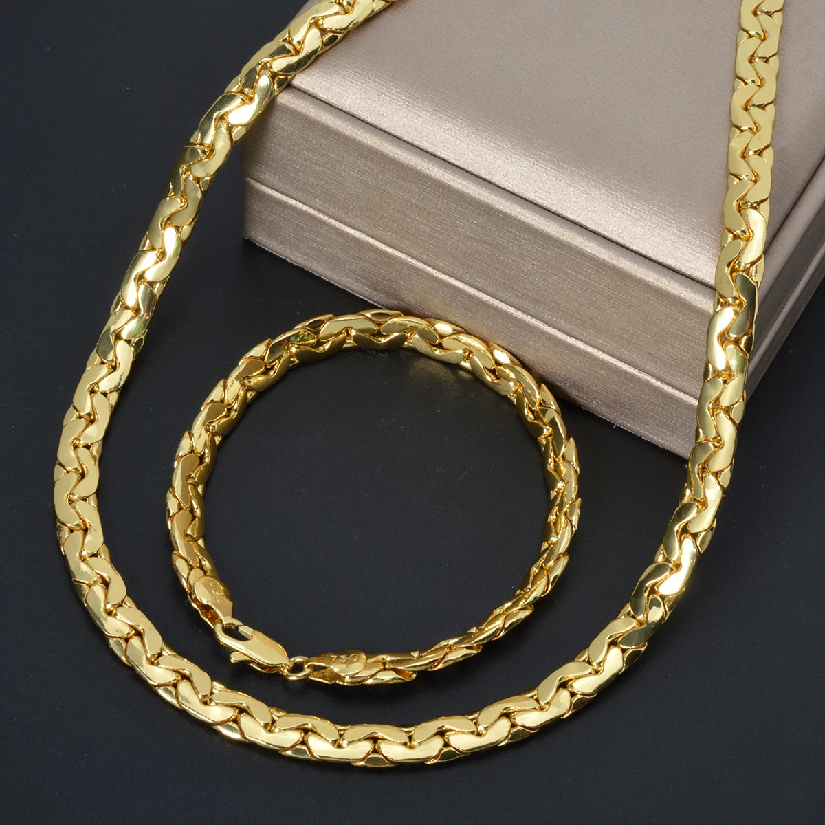 Sunny Luxury Copper Alloy Necklace & Bracelet Set
