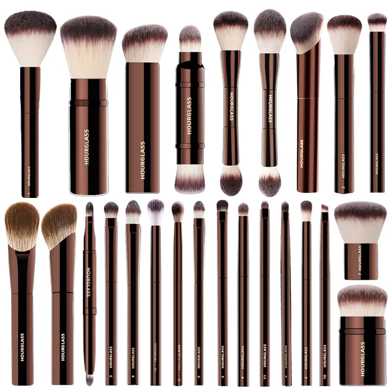HOURGLASS Makeup Brush Set – Powder, Blush, Foundation, Eyeshadow, Concealer & Lip Brushes