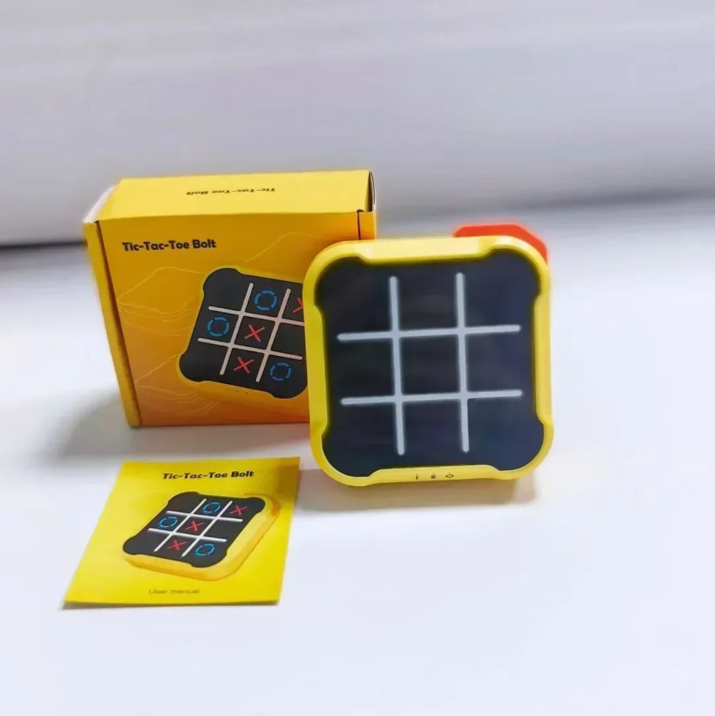 3 in 1 Tic Tac Toe Board Game Children Electronic Toy Gifts Crosses Game Memory Training Portable Travel Games for Kids  and Adult