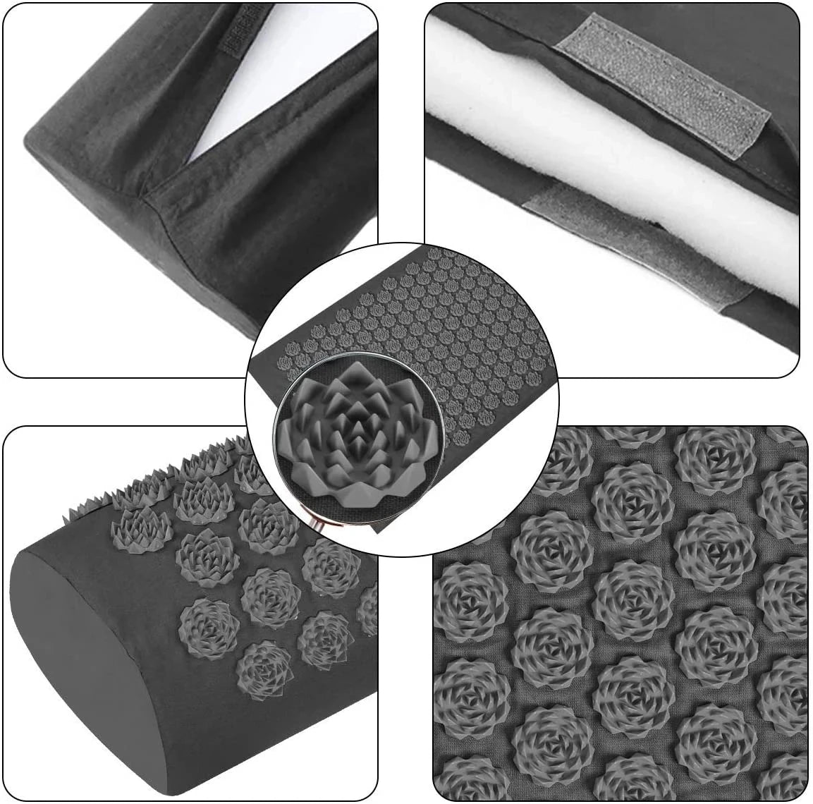 Acupressure Yoga Mat – Kuznetsov Applicator, Spikes Cushion, Foot & Body Massage