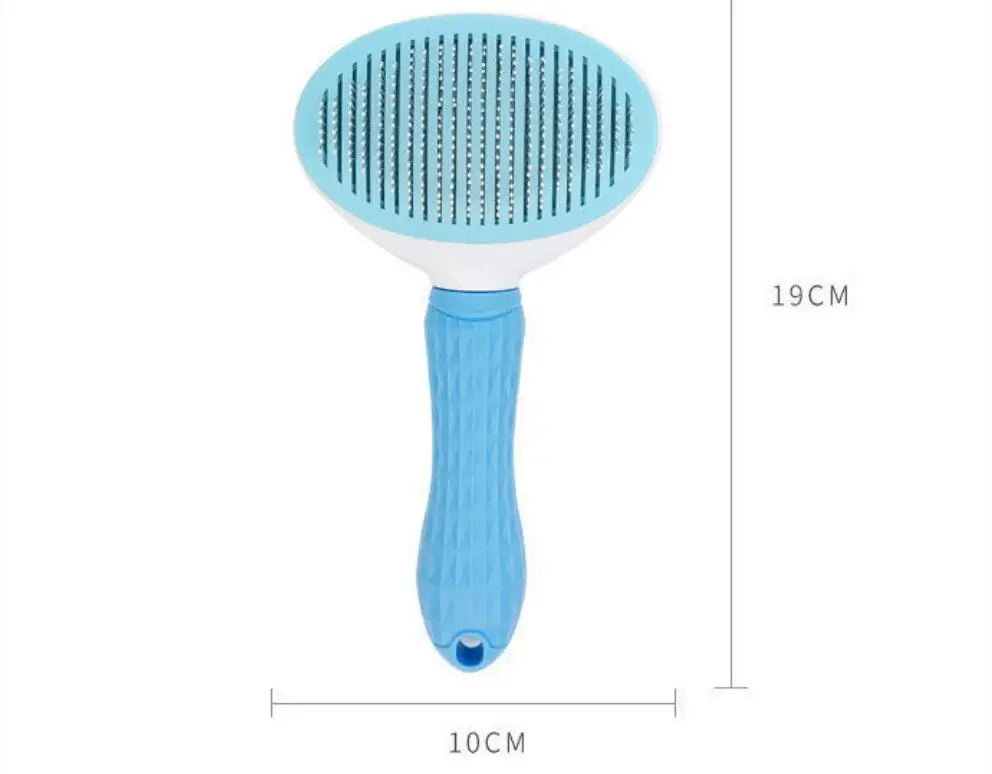 Pet Grooming Brush – Stainless Steel Comb for Cats & Long-Hair Dogs