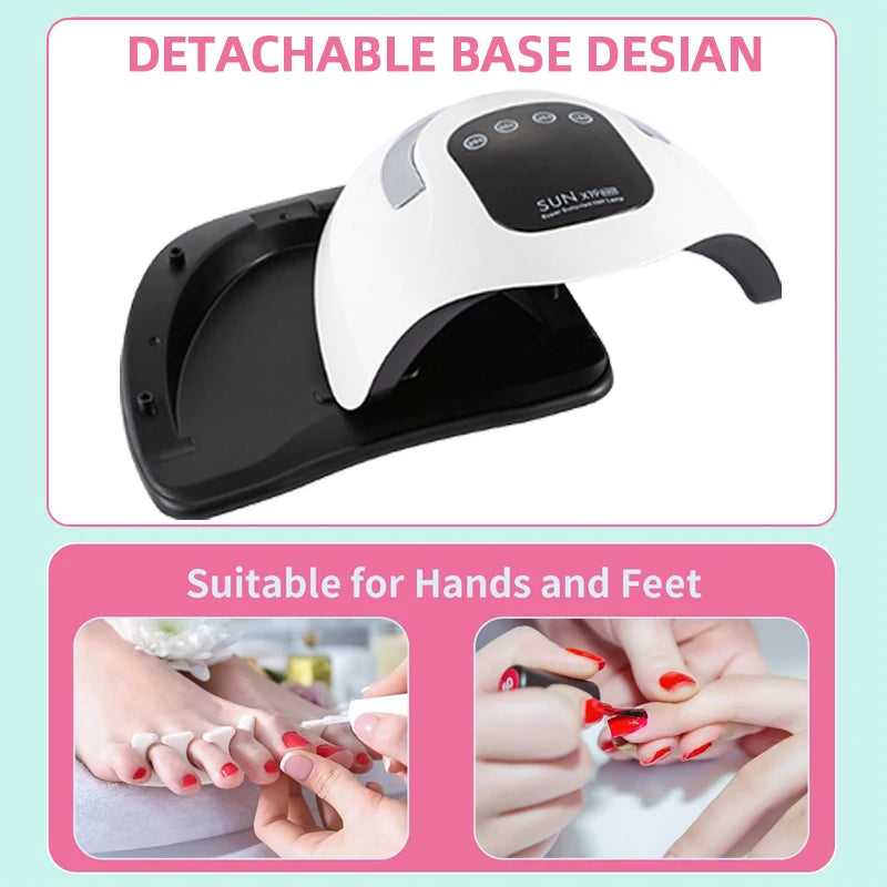320W Professional Nail Lamp – 72 LEDs, UV Gel, LCD Display, Manicure & Salon Use