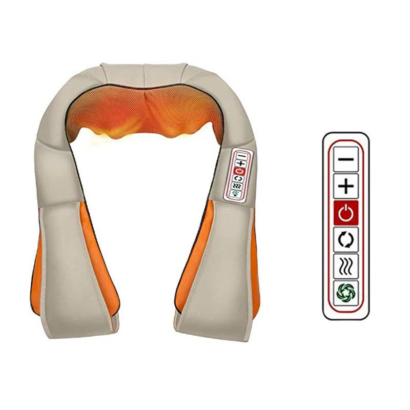 Kneading Massage Shawl – Neck, Shoulder, Waist, Full Body, Home & Vehicle Use