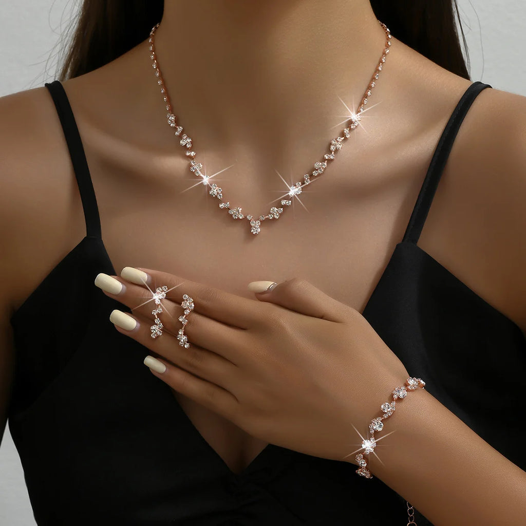Fleur Élégante – 4-Piece Jewelry Set