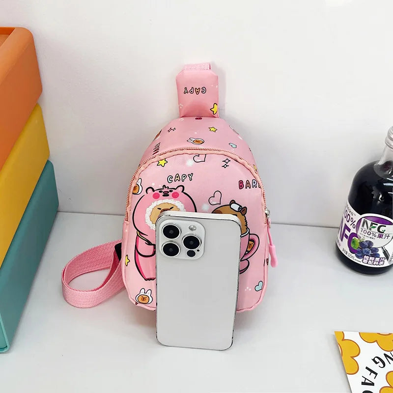 Capybara Plush Shoulder Bag – Mini Messenger/Coin Purse for Kids