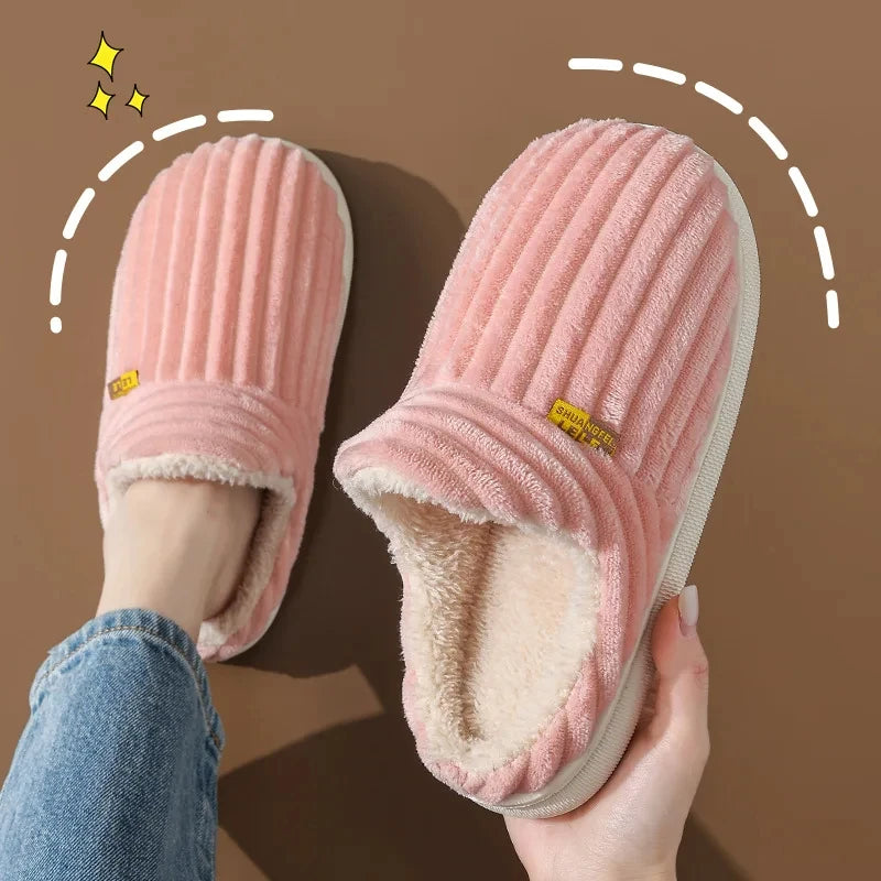 Pallene Furry Winter Slippers – Cozy Indoor Plush Shoes for Women & Men