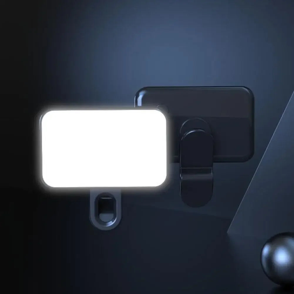 Portable Mini Selfie Fill Light – Rechargeable, 3 Modes, Adjustable Brightness