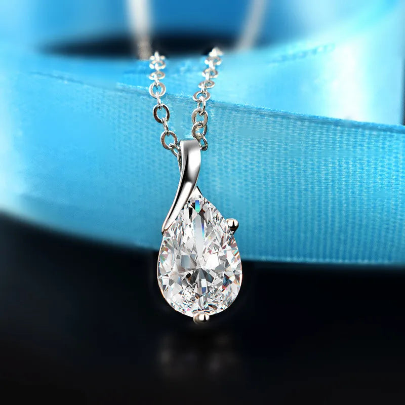 Larmes d’Ange – S925 Crystal Pendant Necklace