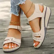 Women's Soft Slip-On Sandals – Open Toe Walking & Party Footwear