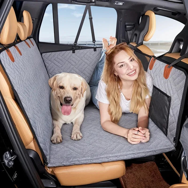 Dog Car Seat Cover – Waterproof, Scratch-Proof, Nonslip, Durable Pet Hammock