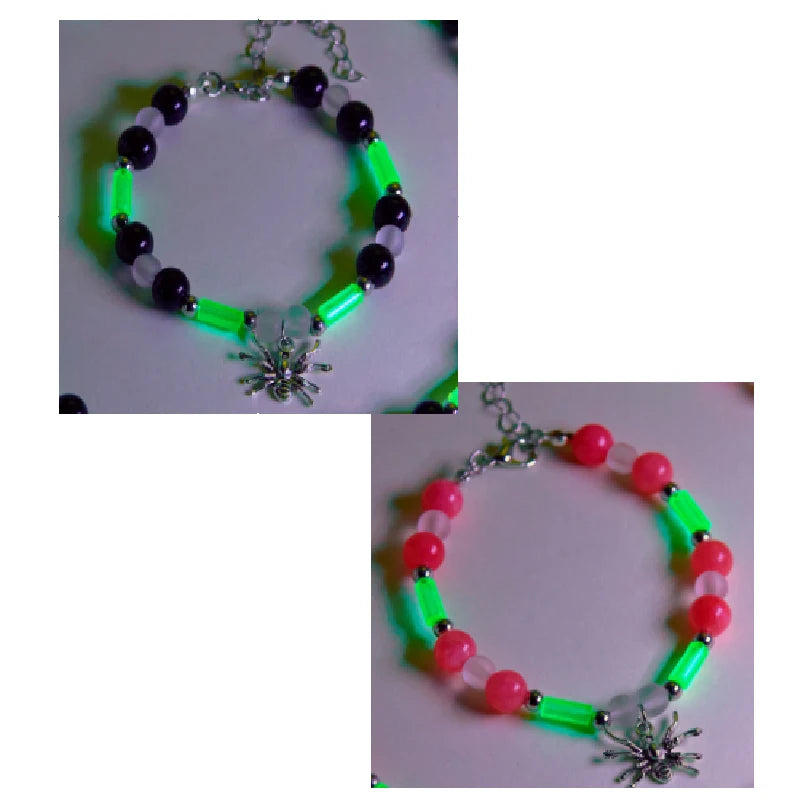 Butterfly Luminous Pendant Bracelet Set – Couples Black Rope