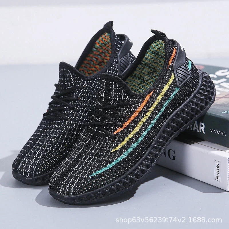 Women's Summer Woven Mesh Sneakers – Breathable Casual Sports Shoes