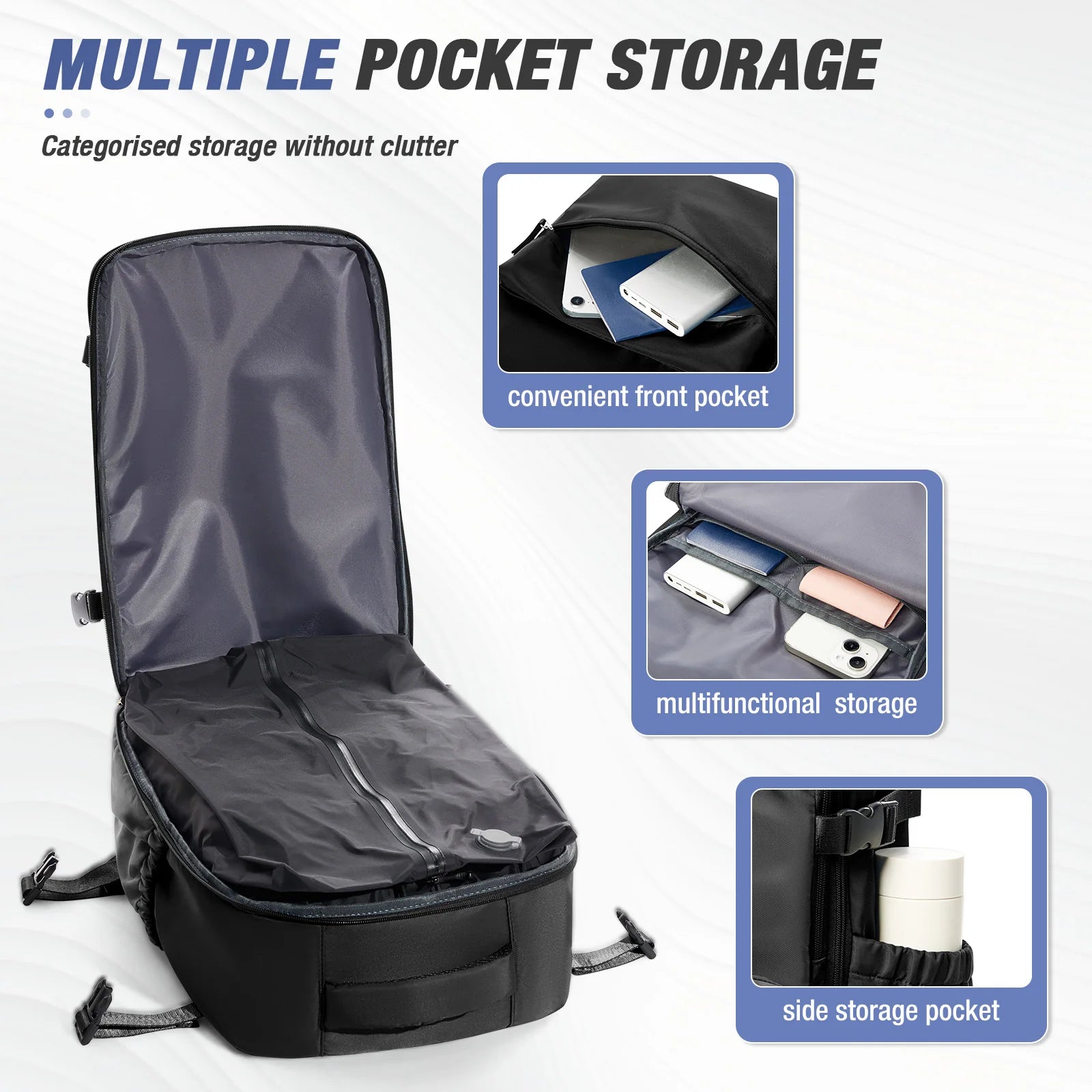 Travel Vacuum Storage Backpack – Compressed Clothes Bag