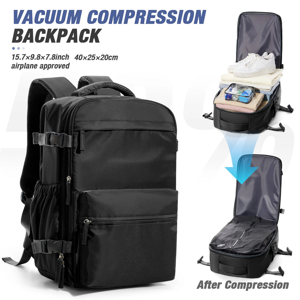 Travel Vacuum Storage Backpack – Compressed Clothes Bag