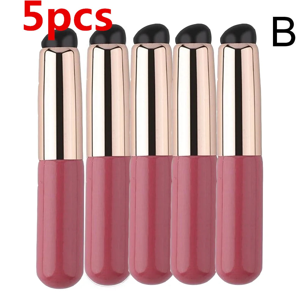 Silicone Lip Brush – Soft Round Head, Fingertip Design, With Cover, Durable
